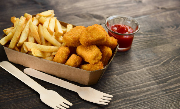 Chicken Nuggets with Chips